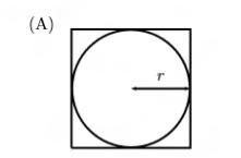 Find the ratio of the area inside the square but outside the circle to the area of-example-1