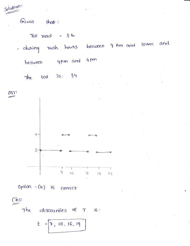 Discuss the significance of the discontinuities of T to someone who uses the road-example-1