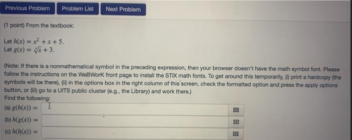 If there is a nonmathematical symbol in the preceding expression, then your browser-example-1