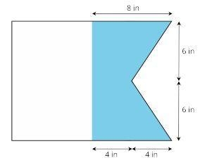 A maritime flag is shown. What is the area of the shaded part of the flag? Explain-example-1