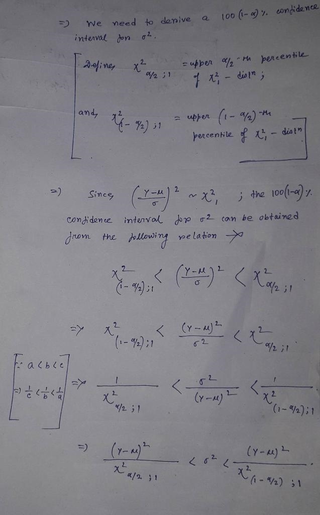 Let Y be a normal random variable with mean μ and variance σ 2 . Assume that μ is-example-2