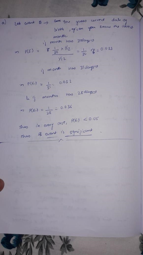 Select the correct interpretation of the probability of guessing the date of his birth-example-1