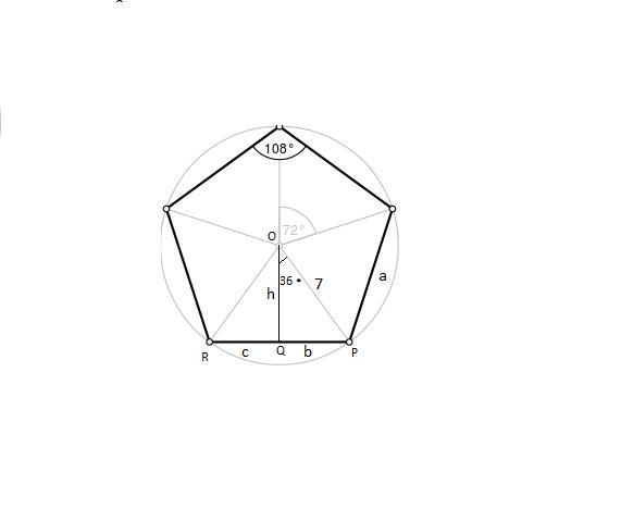 The area of a regular pentagon with a radius of 7 cm is-example-1