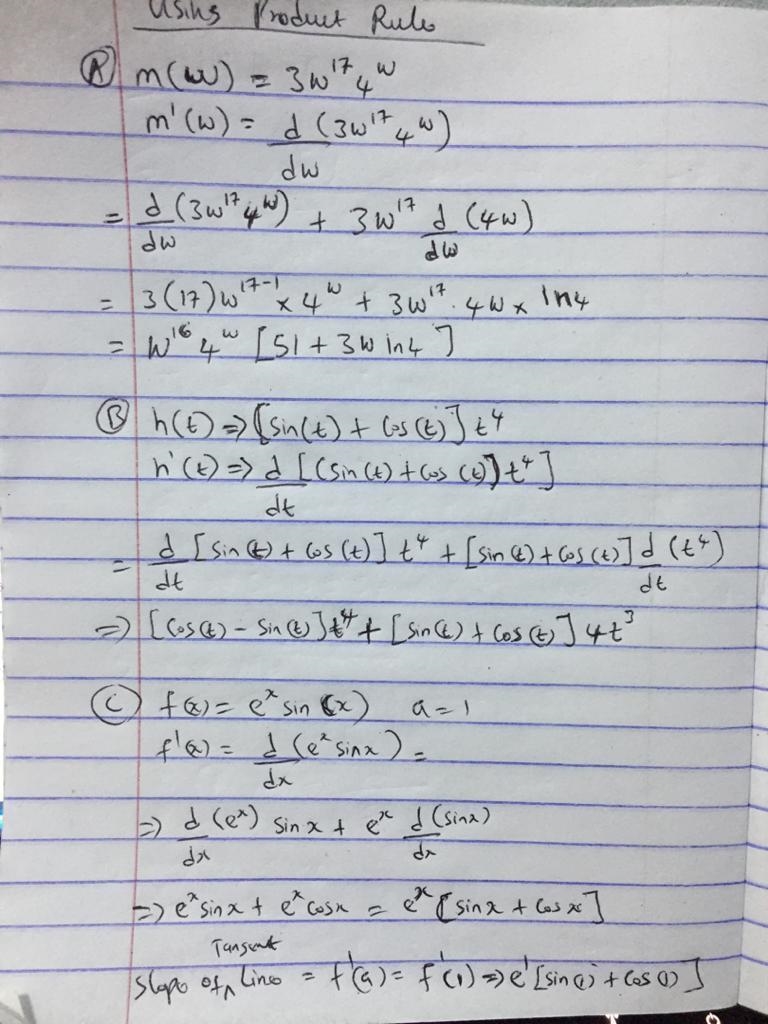 Use the product rule to answer each of the questions below. Throughout, be sure to-example-1