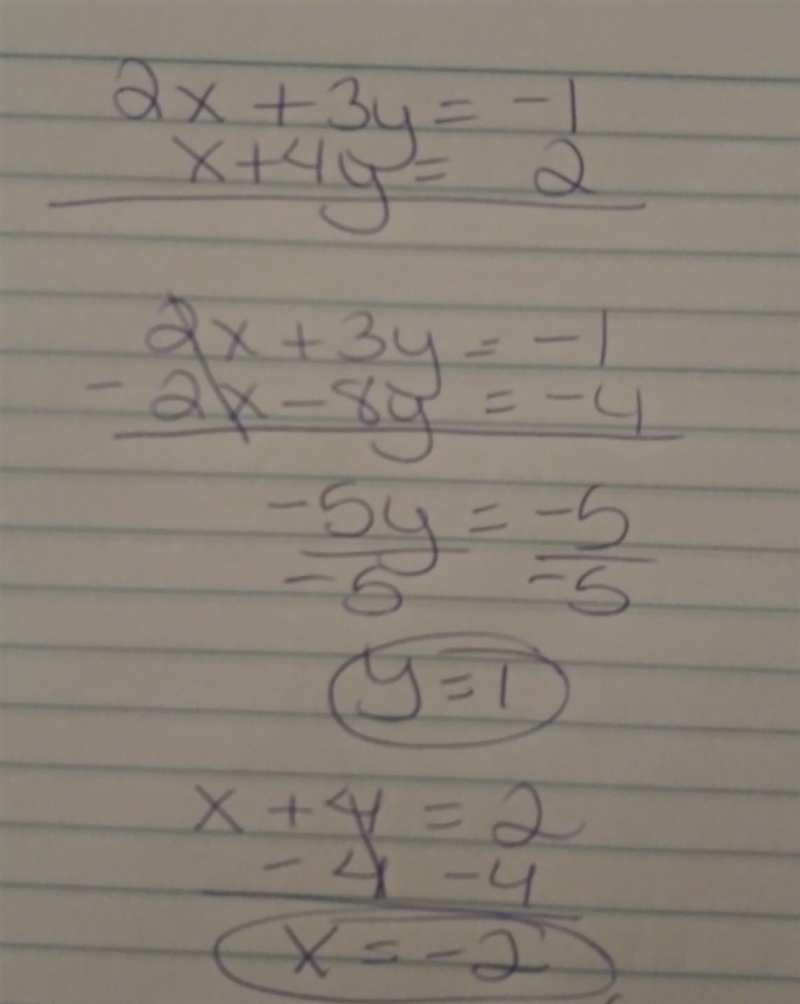 Translate to a system of equations: Twice a number plus three times a second number-example-1