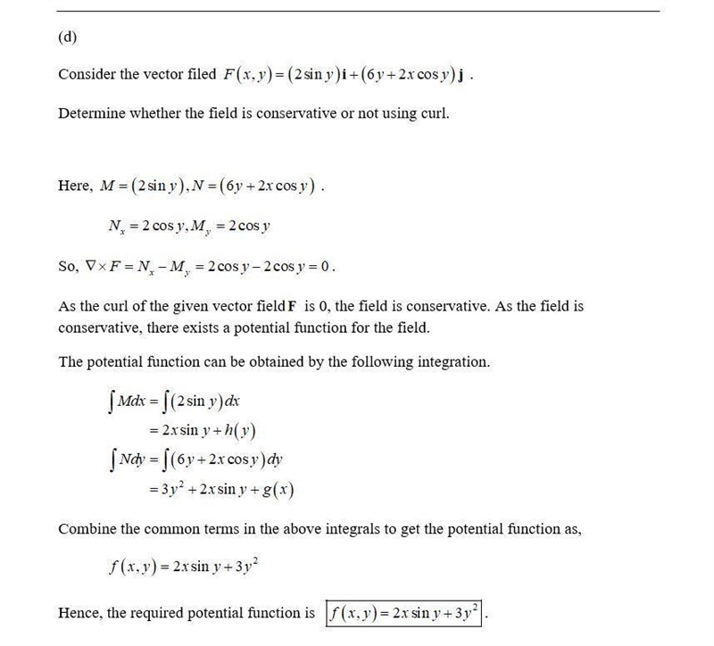 For each of the following vector fields F , decide whether it is conservative or not-example-4