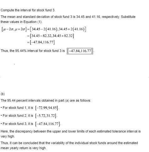 Consider three stock funds, which we will call Stock Funds 1, 2, and 3. Suppose that-example-2