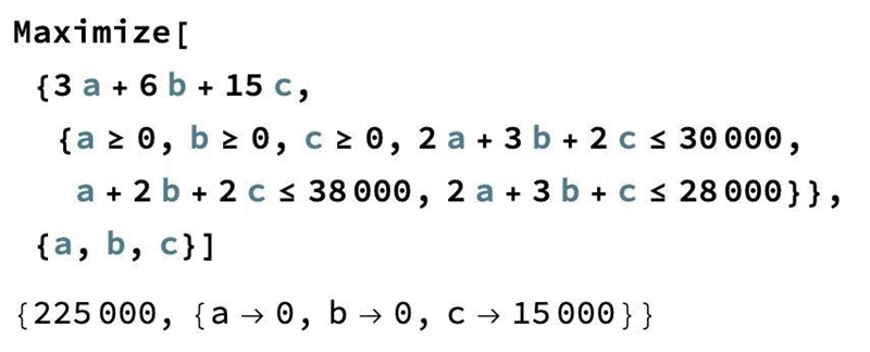 A manufacturing company wants to maximize profits on products A, B, and C. The profit-example-1