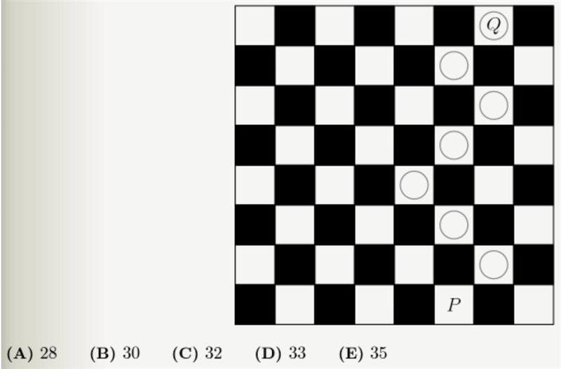 A game board consists of 64 squares that alternate in color between black and white-example-1