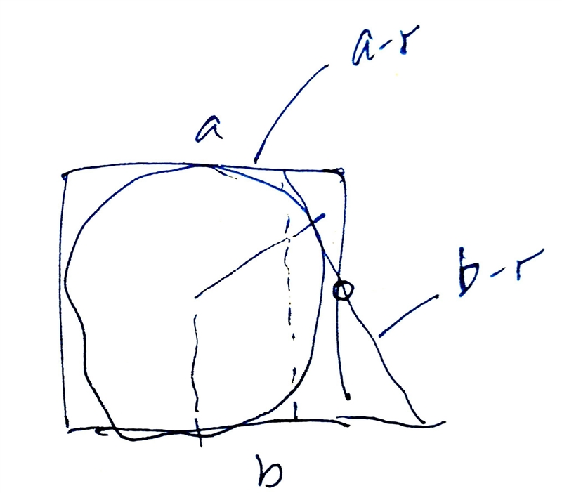 Find the length of the radius of the circle, which is inscribed into a right trapezoid-example-1