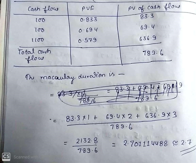 g Problem 54.9 1 A bond will pay a coupon of 100 at the end of each of the next three-example-1