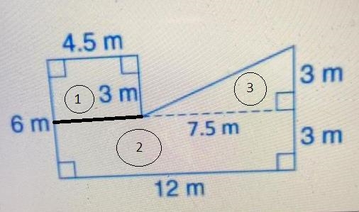 Find the area of the figure. (Use “sq units” as the units of measure) Hints: Break-example-1