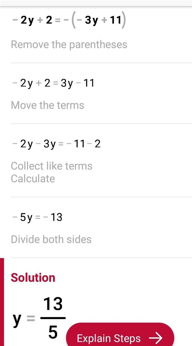 -2y+2=-2(3y+11) how to figure this out-example-1