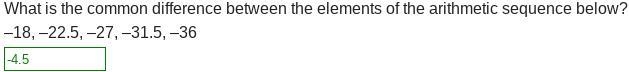 What is the common difference between the elements of the arithmetic sequence below-example-1