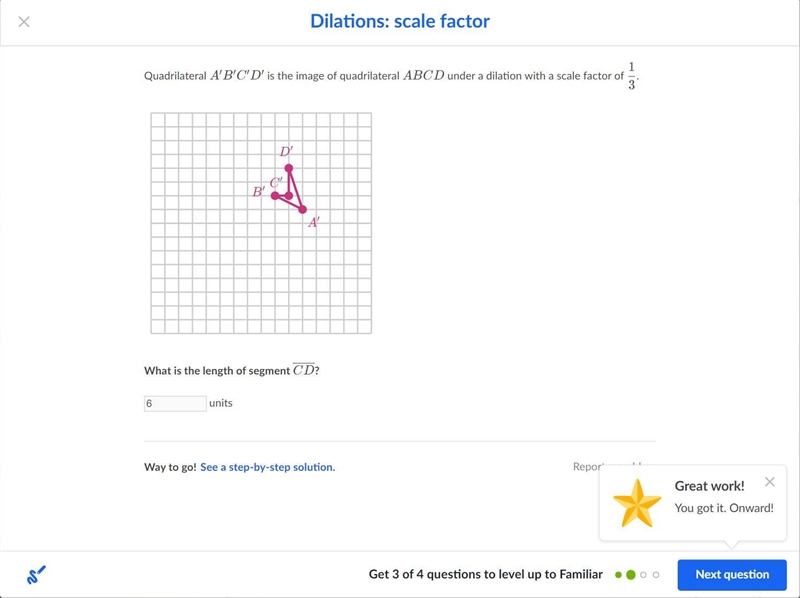 Quadrilateral A'B'C'D'A ′ B ′ C ′ D ′ A, prime, B, prime, C, prime, D, prime is the-example-1