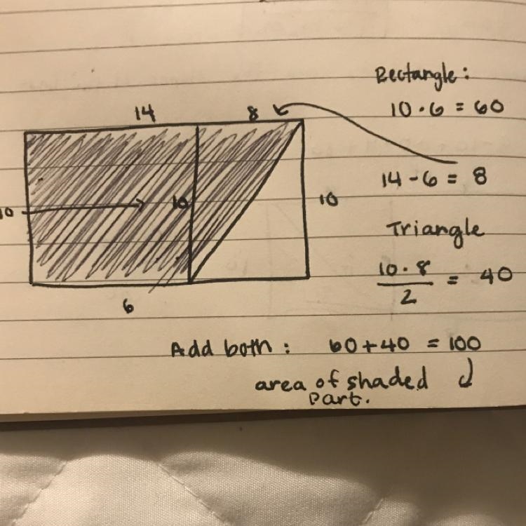 HELP ASAP!!! The area of the shaded part of the rectangle is ___ cm Fill in the blank-example-1