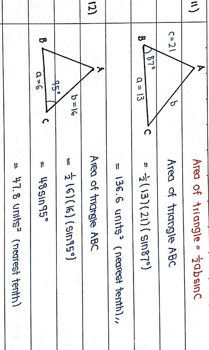 10. Given a = 7, b = 6, and c = 10, use the Law of Cosines to solve for A. Round your-example-2