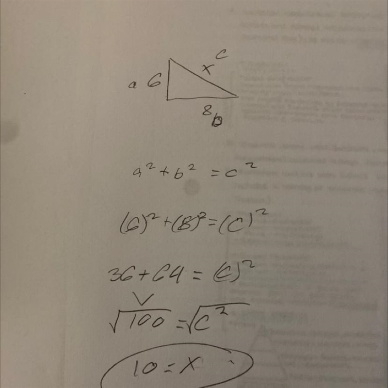 Find the missing side of the triangle !!! HELP MEEE!!!!!!!!!!!!!!-example-1