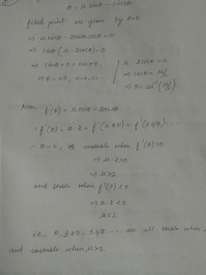 For each of the following questions, draw the phase portrait as function of the control-example-1