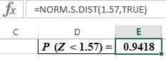 Find the value of the probability of the standard normal variable Z corresponding-example-2