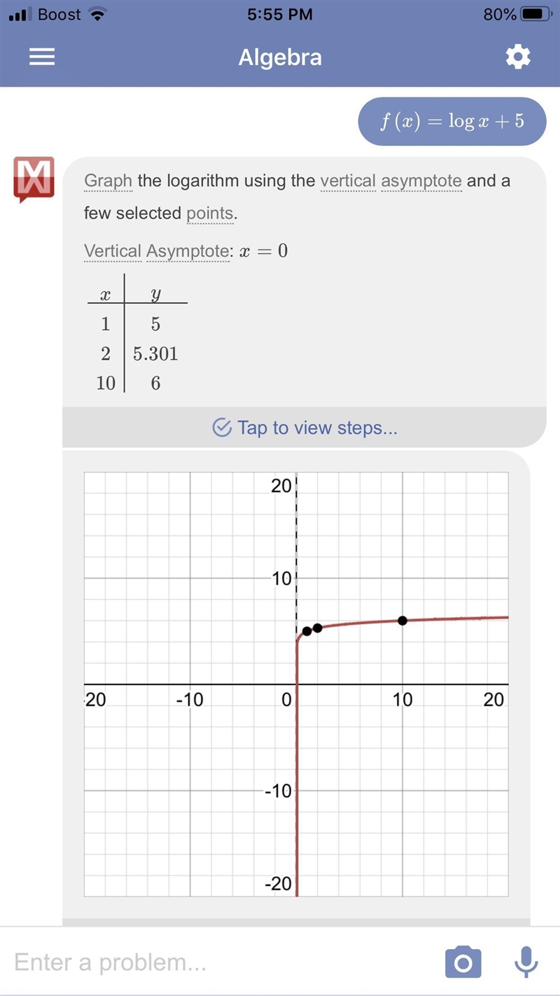 Choose the function to match the graph.-example-1