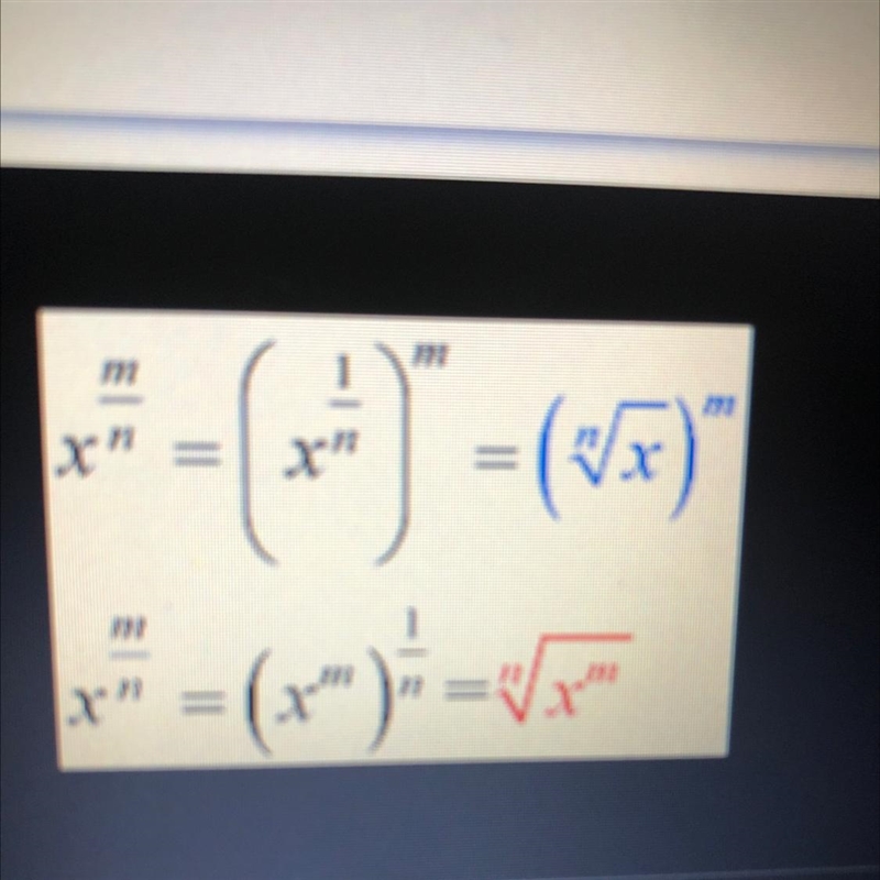 How do you change a fractional expression into radical form?-example-1