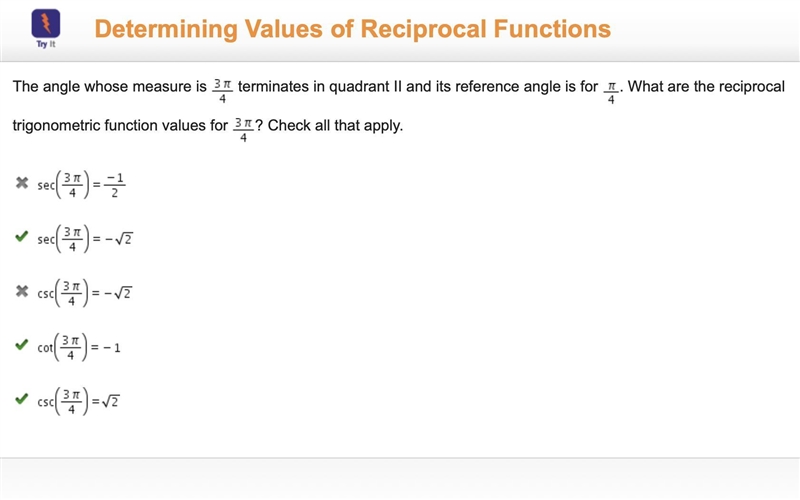 The angle whose measure is StartFraction 3 pi Over 4 EndFraction terminates in quadrant-example-1