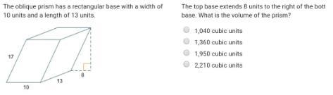 The top base extends 8 units to the right of the bottom base. What is the volume of-example-1