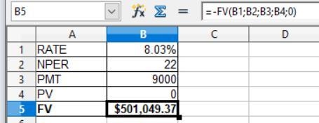 If you set aside $9000 at the end of each year for the next 22 years in a Roth IRA-example-1