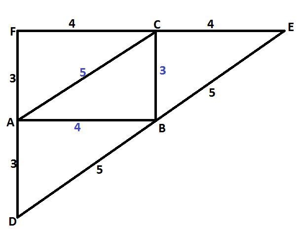 Points a, b, and c are midpoints of the sides of right triangle def. Which statements-example-1