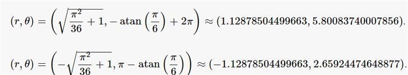 15. Find all polar coordinates of point P where P= (1, -pi/6). (5 points)-example-1