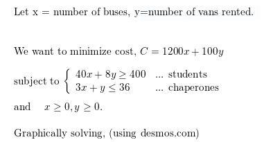 The officers of a high school senior class are planning to rent buses and vans for-example-1