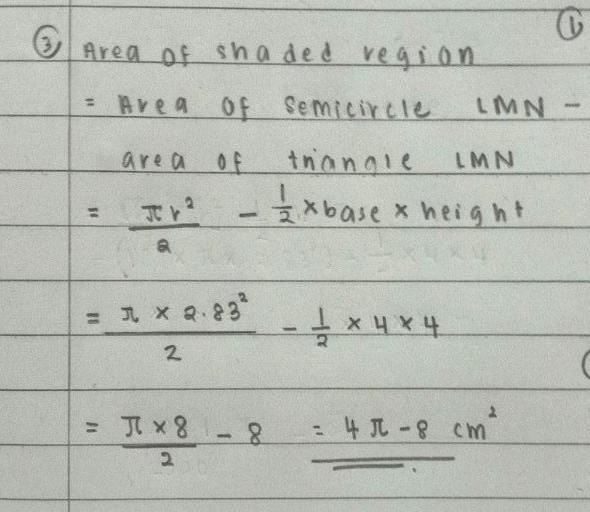 Find the area of the shaded regions below. Give your answer as a completely simplified-example-2