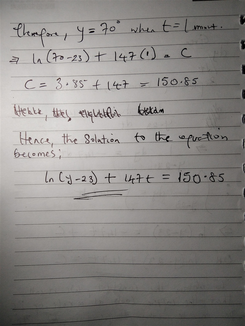 he differential equation below models the temperature of a 95°C cup of coffee in a-example-2