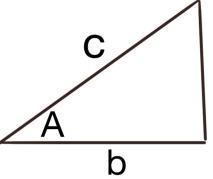 What is the formula for the area of a triangle? a. a^2 + b^2 = c^2 b. A= 1/2acosB-example-1