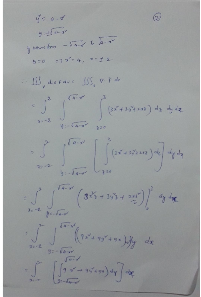 Let S be the surface of the cylinder bounded by x2+y2=4 and the planes z=0 and z=3, with-example-2