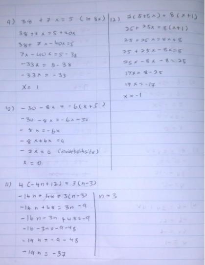 1). 10 = 4x +x 2). -6 = -2x -5 -1 3). -15 = 2v +v 4). -6 = 2v +4v 5). -2x +x = 5 6). -a-example-1