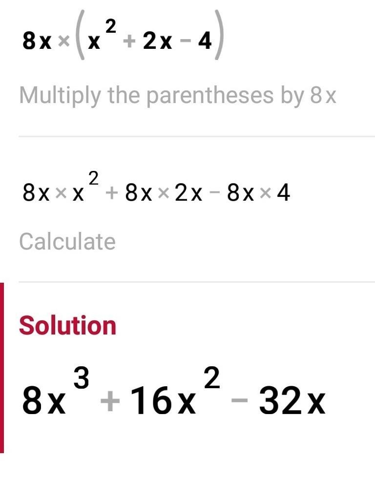 How do you solve 8x(x^2+ 2x -4)-example-1