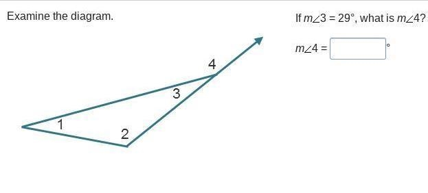 If mAngle3 = 29°, what is mAngle4?-example-1