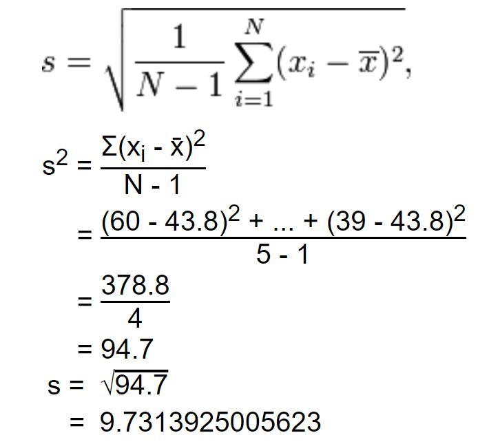 What is the standard deviation of the following data set round to the nearest 10th-example-1