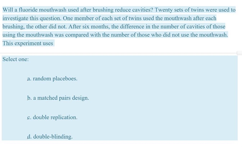 Will a fluoride mouthwash used after brushing reduce cavities? Twenty sets of twins-example-1