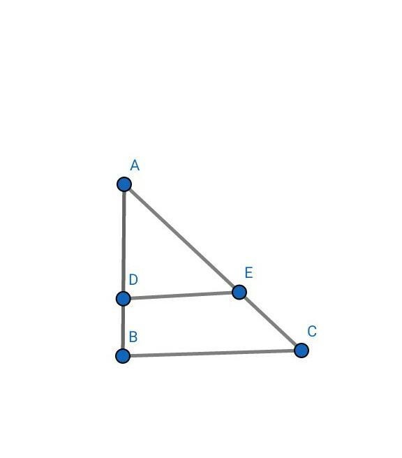 Plesase solve this Prove that a line parallel to one side of a triangle divides the-example-1