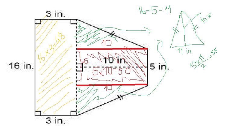 Pleas help u get 16 points and brainy. find the area-example-1