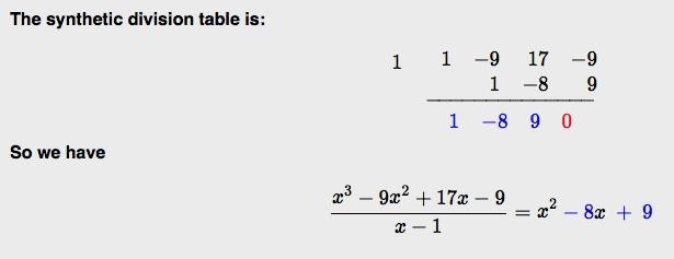 Write the polynomial in factored form as a product of linear factors f(r)=r^3-9r^2+17r-example-2