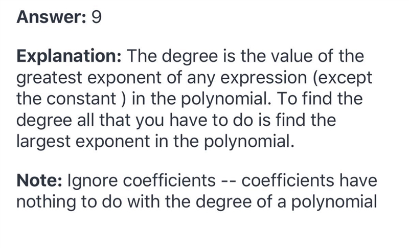 What is the degree of the polynomial below? I x2 + 2x - 3x4 +5 + 3x?-example-1