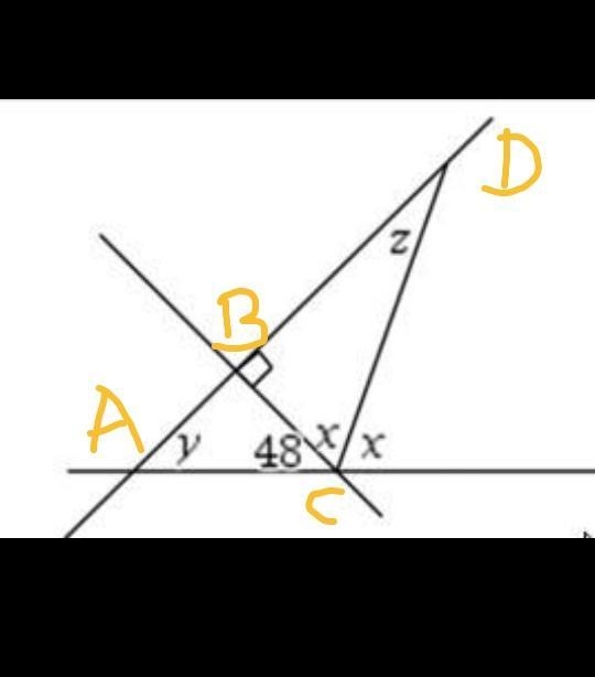 Find y using the Angle Sum Theorem-example-1