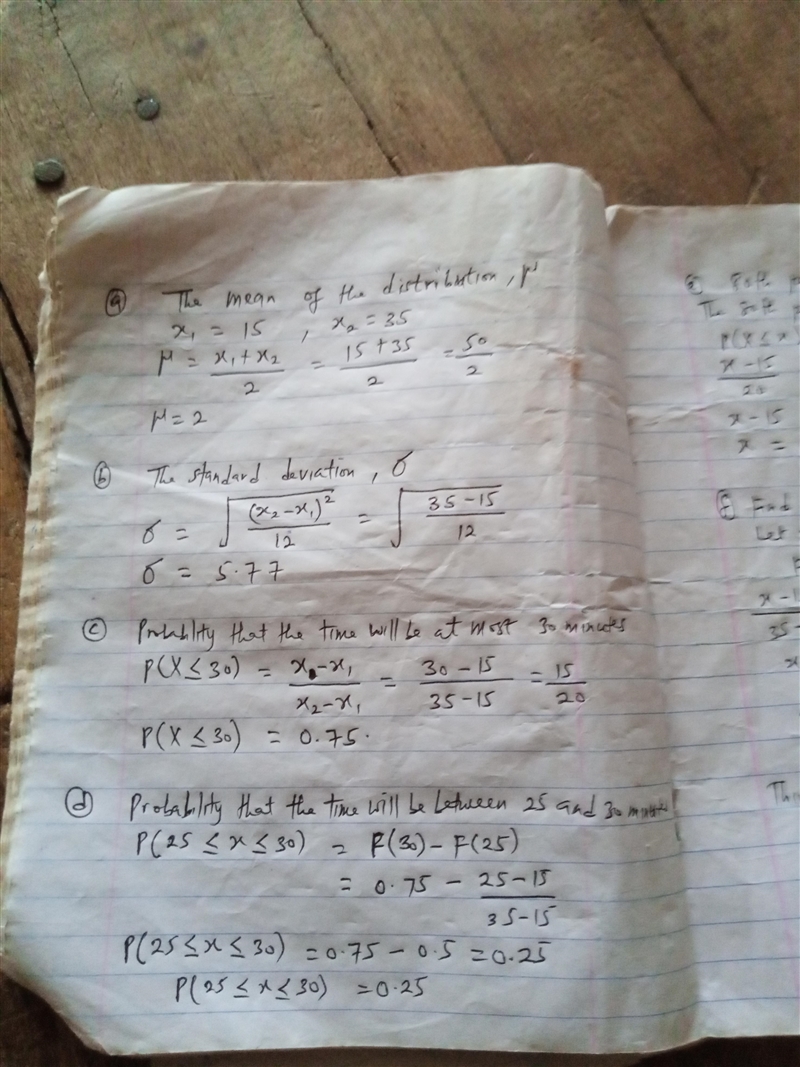 The time that it takes for the next train to come follows a distribution with f(x-example-1