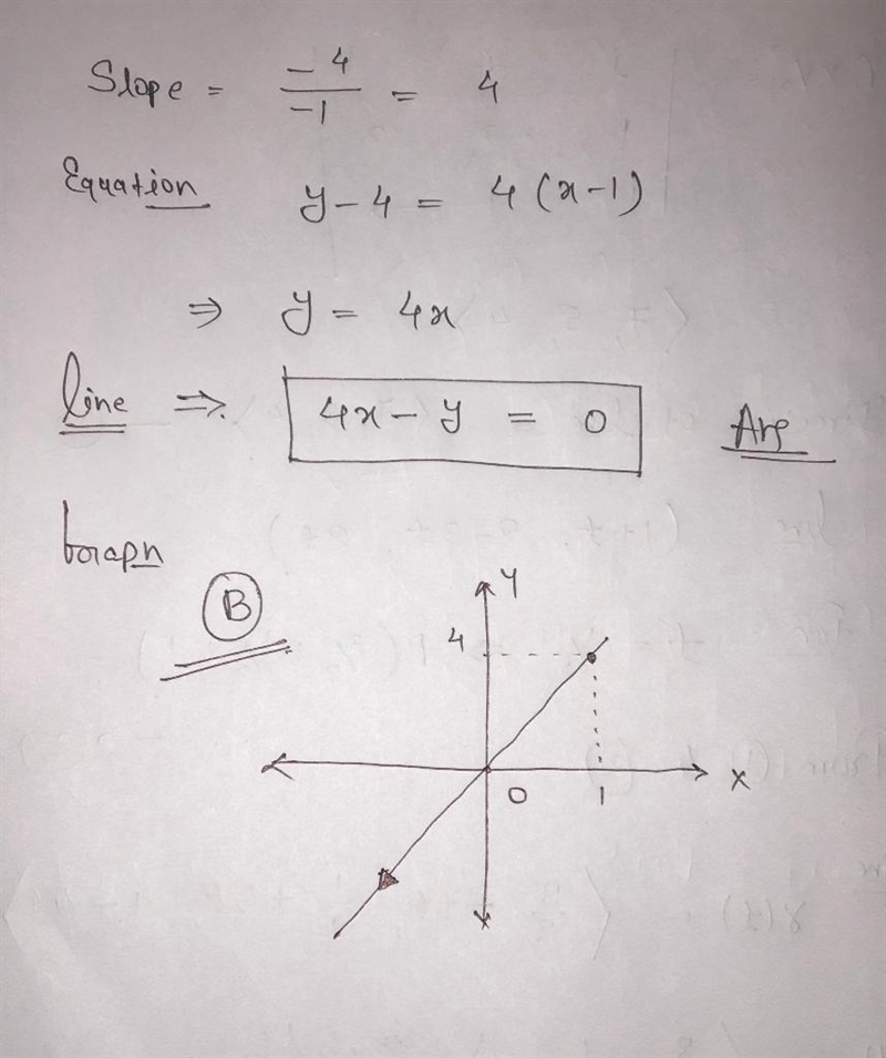 The vector v = ai + bj is parallel to the line bx - ay = C. Use this fact to find-example-1