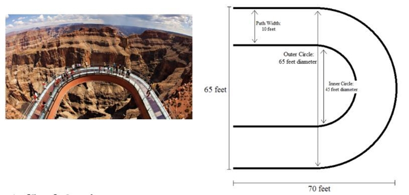 The Grand Canyon Skywalk at Eagle Point is a horseshoe shaped steel frame with a glass-example-1