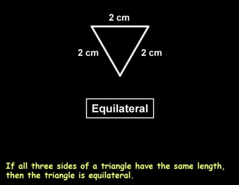 A triangle with all sides of equal length is a ------ triangle-example-1